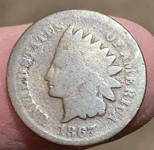 1867  Indian Cent nice original AG/G condition coin, no issues other than wear