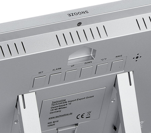 Technoline Digitale Funkwanduhr WS8016 Mit Großer Anzeige – DCF77, Datum, Wochen - Bild 3 von 12