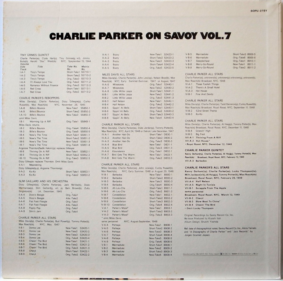 値下げ　レコード Charlie Parker On Savoy 7枚　他 Play On Savoy: Charlie Parker by Charlie Parker on Amazon