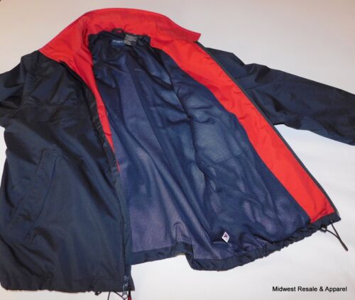 FILA Golf Mens Large Blue Rain Suit with Hideaway Hood Jacket and Pants - Picture 3 of 14