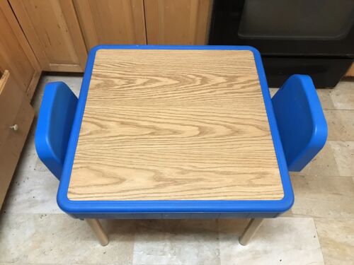 Vintage Children’s Fisher Price Table with Two Chairs from 1985