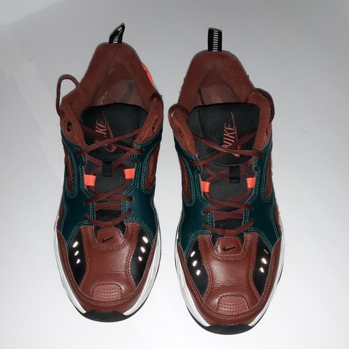 Nike Mens M2K Tekno Size 11.5 Sneaker Pueblo Brown AV4789 200 2018 Low Lace Logo - Picture 10 of 12