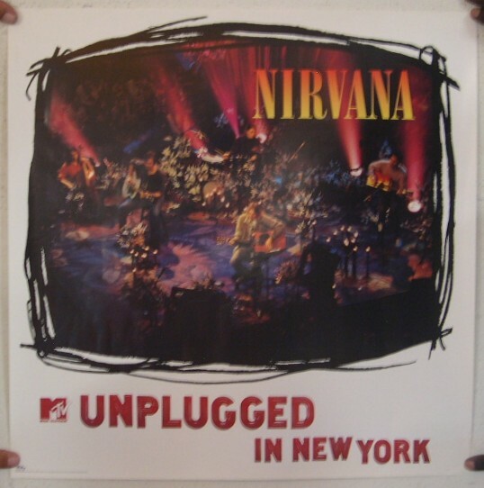 Nirvana Poster MTV Unplugged New York 24x24 Kurt Cobain | eBay
