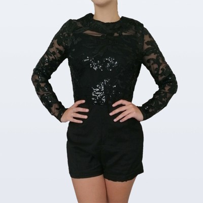 plt black playsuit