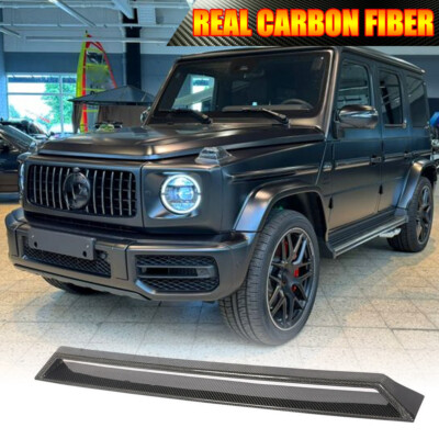Fits Benz W463 W464 G63 REAL Carbon Front Bumper Scoop Upper Air Vent Grill