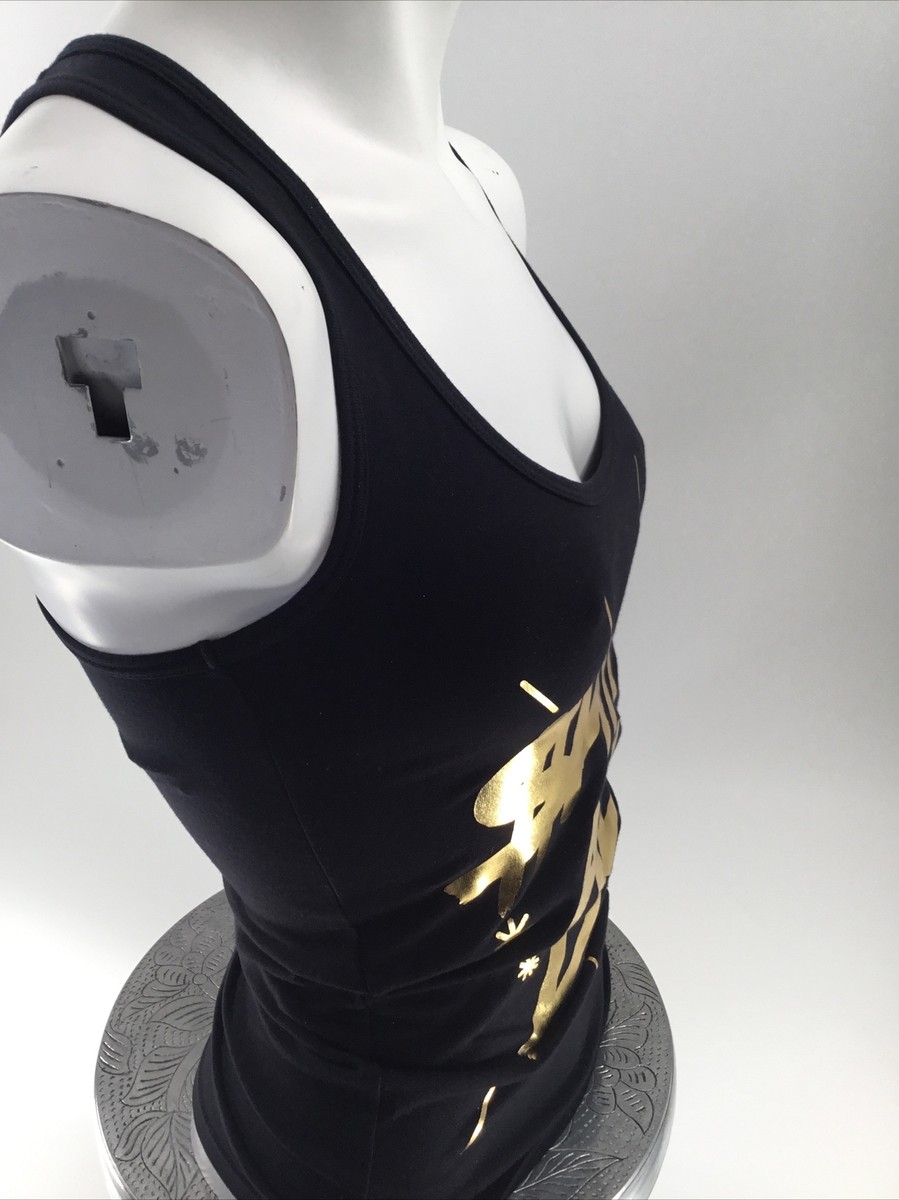 新作♪ズンバ Zumba Shimmer Open Back Tank - Bold Black Zumba Open Back Tank sz XS, Sm, Md - Bold Black
