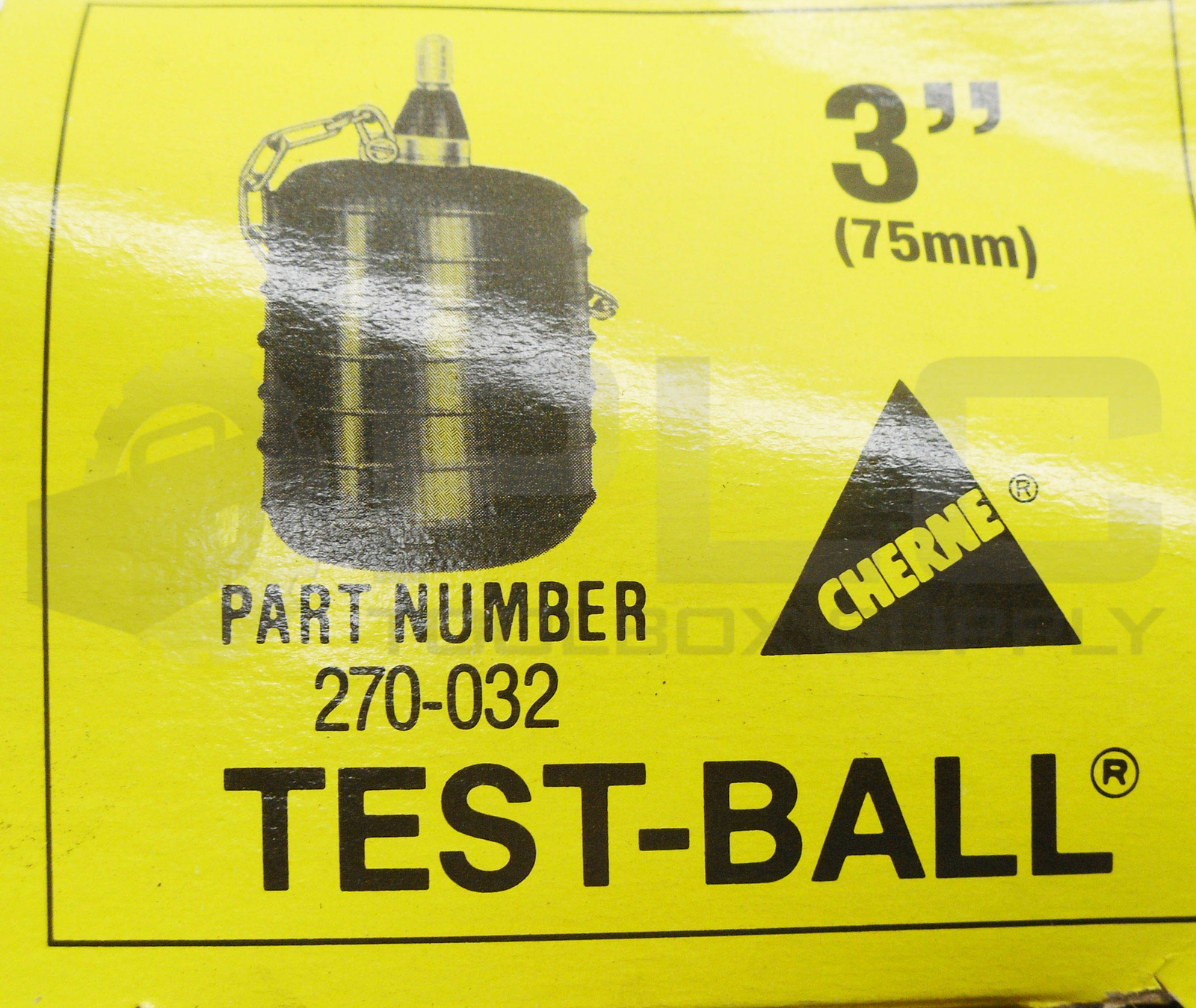 NEW CHERNE 270-032 TEST-BALL PLUG 3"