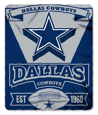 Dallas Cowboys 50" x 60" Marque Fleece Throw Blanket | eBay