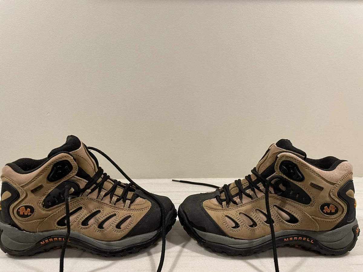 Merrell Reflex 4 Mid Waterproof Hiking Boots Smoke Tan Men's J184376C Sz 7