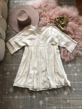 Spell and The Gypsy Collective Gauzy Lace Cotton Bohemian Romantic Dress Small