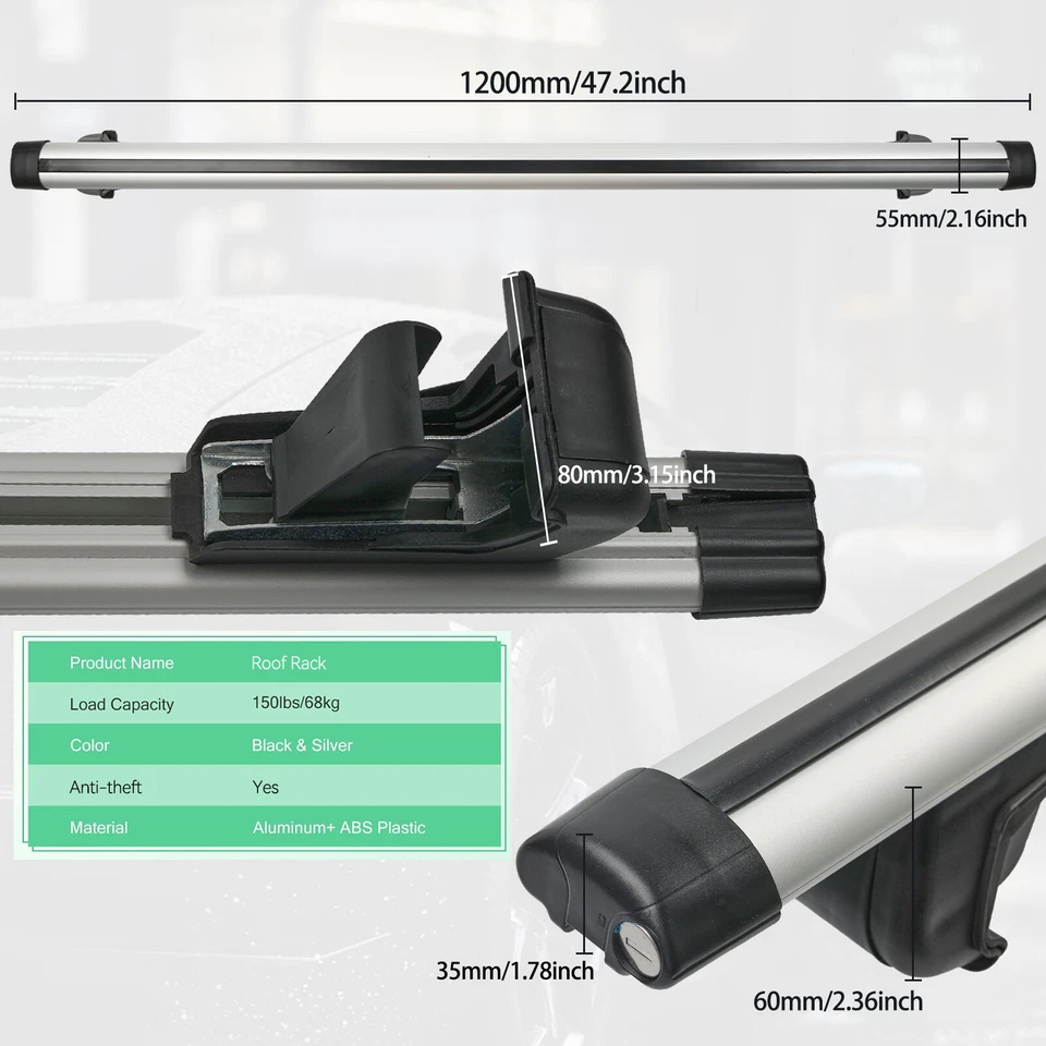 For 2013- 2021 Nissan Pathfinder Roof Rack Cross Bar cargo Luggage Carrier Bar Foto 2 de 4