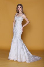 Impression Bridal Couture 12736 Wedding Dress Fit Flare Mermaid Lace Embroidery
