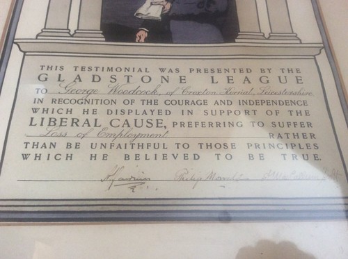 Signed Gladstone League Certificate Liberal Anarchist RARE Political Memorabilia - Picture 5 of 7