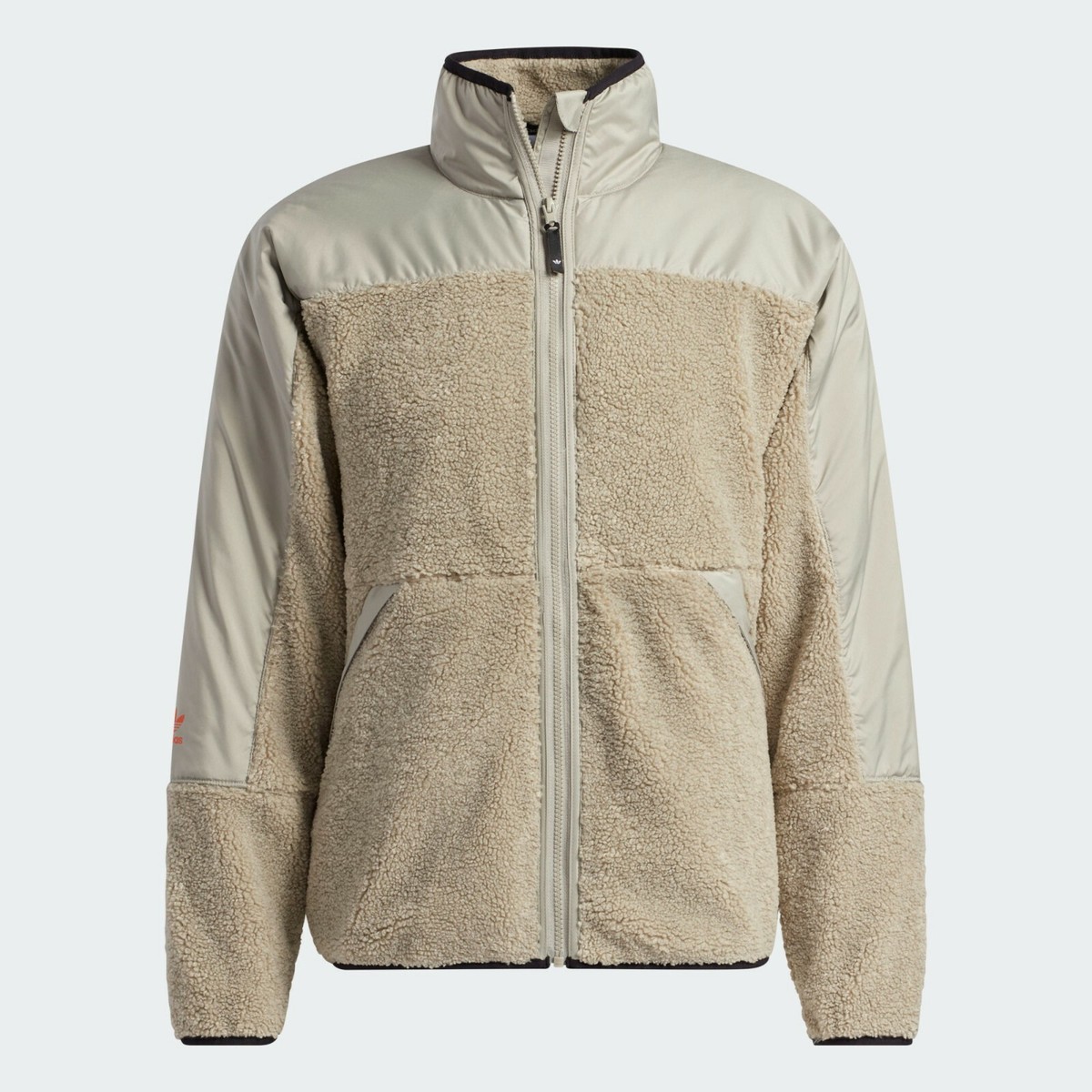 Adidas Snowboarding Full Zip Feather Grey Fleece Jacket Sz Medium