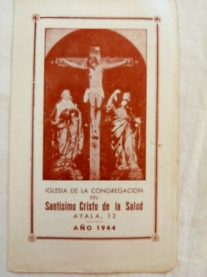1944 Unique Novena Saint Christ De La Santé Reminder Card On eBay