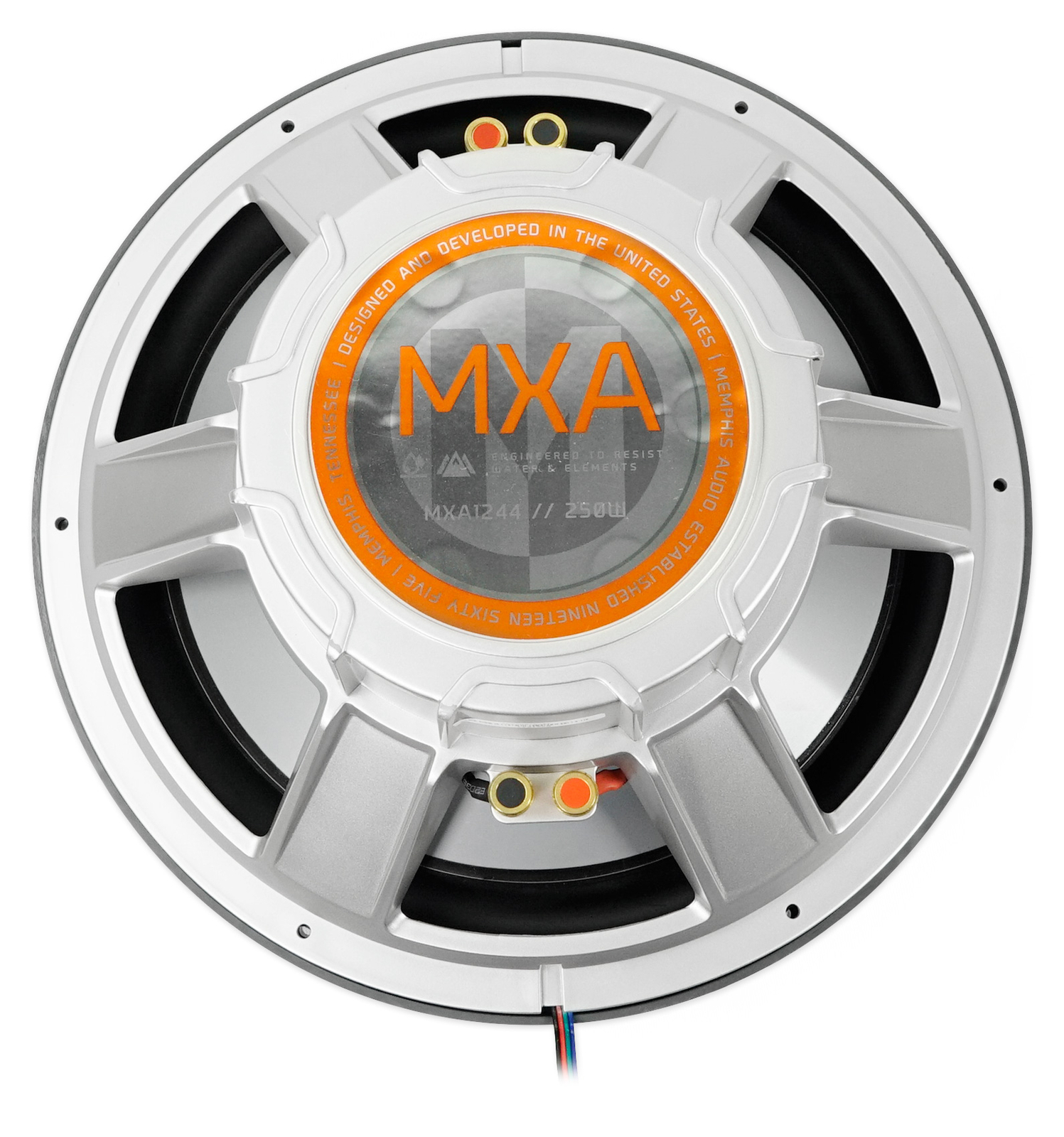 Memphis Audio MXA1244 12 Светодиодный морской сабвуфер мощностью 500 Вт для RZRATVUTV Бумбокс