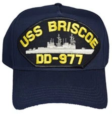 USS BRISCOE DD-977 HAT - NAVY BLUE - Veteran Owned Business