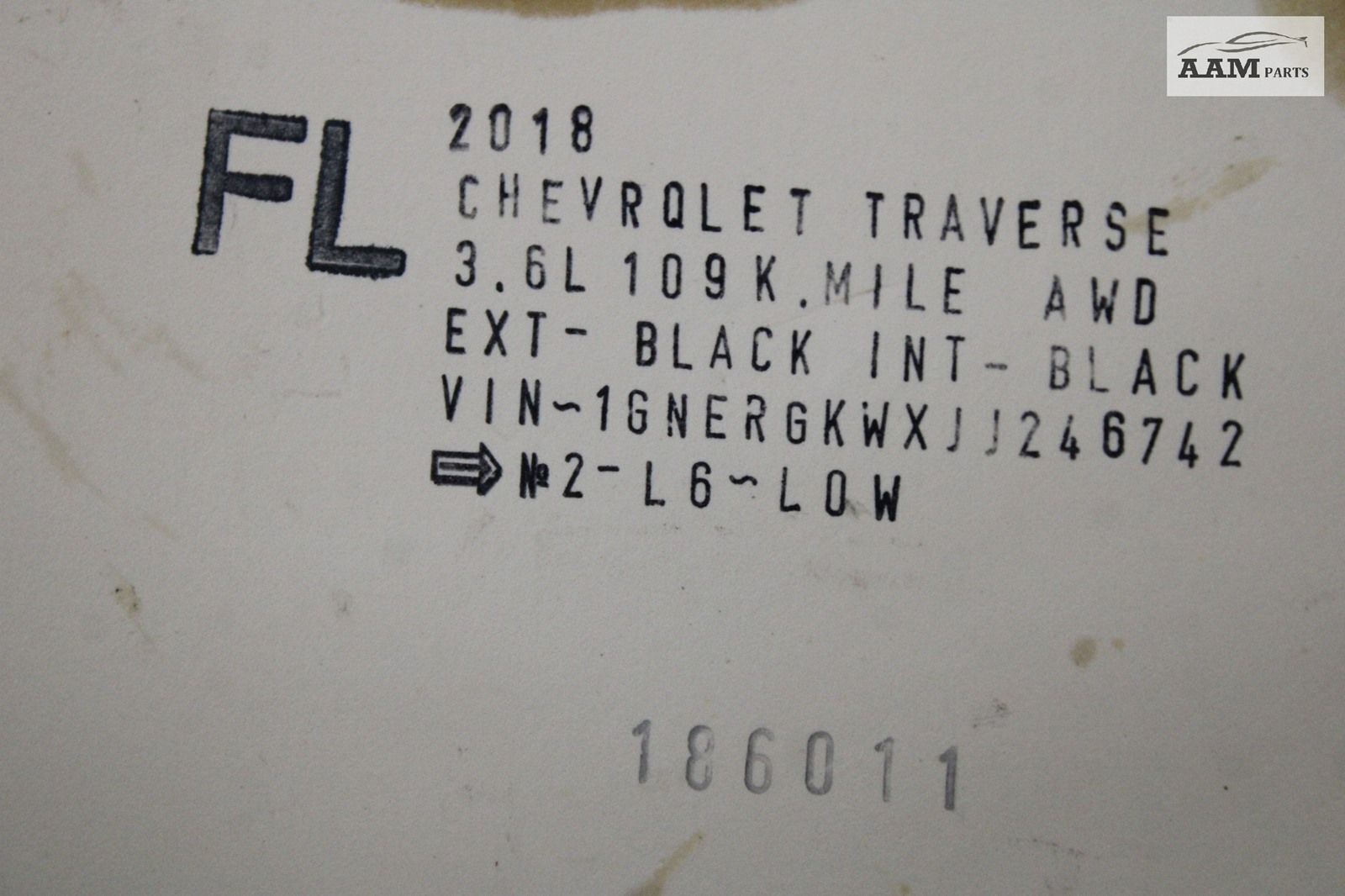 2018-2022 CHEVY TRAVERSE 3.6L FRONT LEFT SIDE ENGINE TIMING CHAIN TENSIONER OEM