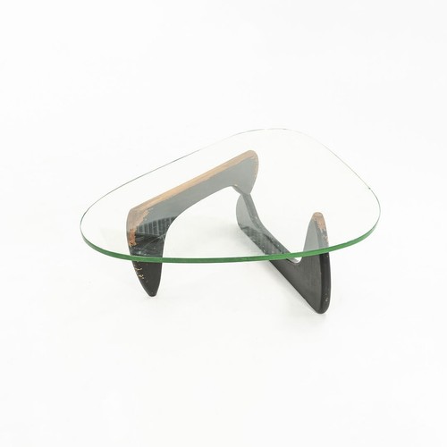 1950s Isamu Noguchi IN-50 Coffee Table for Herman Miller Ebonized Birch & Glass - Picture 10 of 12