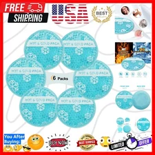 Non-Toxic Hot & Cold Gel Packs - 6 Reusable Pads for Sore Muscles and Swelling