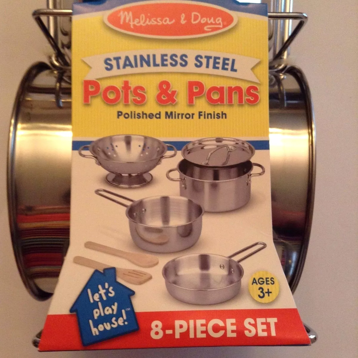 Let's Play House! Stainless Steel Pots & Pans Play Set