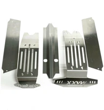 5pcs Skid Plate Set Fits Traxxas  XMAXX Stainless Steel Chassis Armor Complete