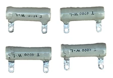 Ward Leonard Fixed Wire Wound Resistor, 4000 Ohm 20 Watt (Lot of 4)