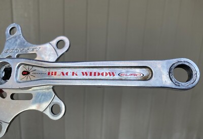ODYSSEY Black Widow Euro クランクセット Vintage Odyssey Black Widow Euro Crank Set 155mm High Polish