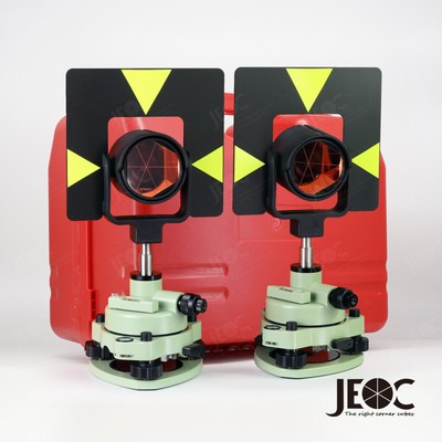 JEOC Professional Traverse Kit, Dual GPR1 & GPH1 Prism, Total Station Reflector