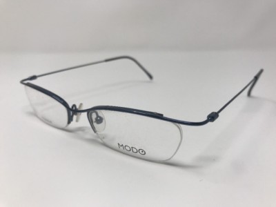 Modo Eyeglasses 177 INK 48-16-140mm Navy Blue Freme Half Rim 9358