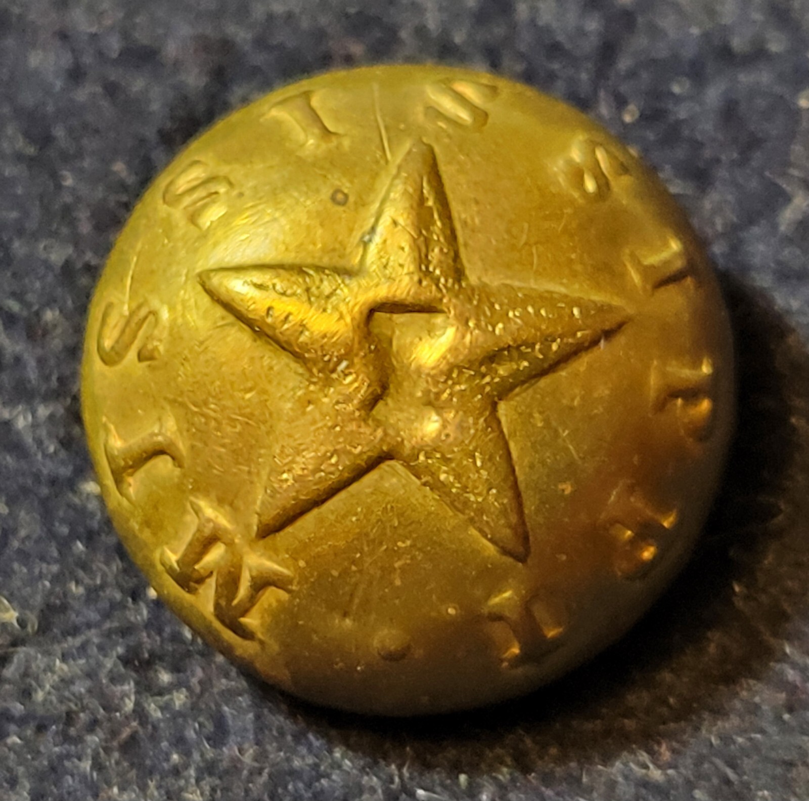 CIVIL WAR CONFEDERATE MISSISSIPPI STATE INFANTRY BUTTON ALBERT MP8A