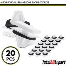 20Pcs White Rocker Molding Clips Retainer with sealer for Ford Mustang 9mm Nylon
