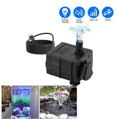 USB Mini Water Pump Solar Energy Submersible for Aquarium Pet Fountain Garden - Picture 5 of 8