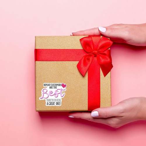 500 Repeat Customers are The Best roll stickers business shop store ...