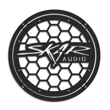 12" Custom Metal Raised Speaker Grill 1pc SKAR AUDIO Protect Acoustic Grille