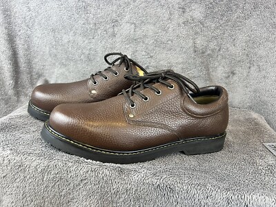 Rockport Men’s Shoes Brown Size 13W Work Steel Toe Casual Wide Business 