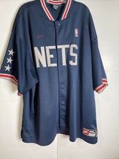 RARE Nike Brooklyn Nets Basketball Warm Up Old School Shooting Jacket 3XL NBA