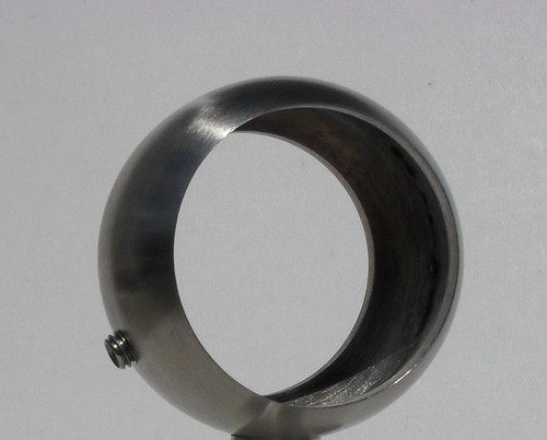 Corrimano in acciaio inox anello a sfera 42,4 V2A 33,7 anello corrimano VA anello di presa - Foto 3 di 7
