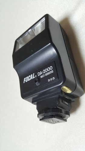 De colección Focal DA-2000 Multi-Dedicado 20-01-25 Hot Shoe Flash Usado En muy buena condición - Imagen 2 de 9