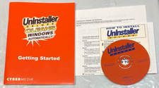 CYBER MEDIA Uninstaller Deluxe Cleans Windows Automatically, 62 Pg. Book, CD-ROM