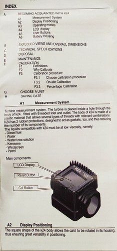Japsin K24 Turbine Digital Oil Fuel Flow Meter Gauge for Kerosene Measure - Picture 5 of 5