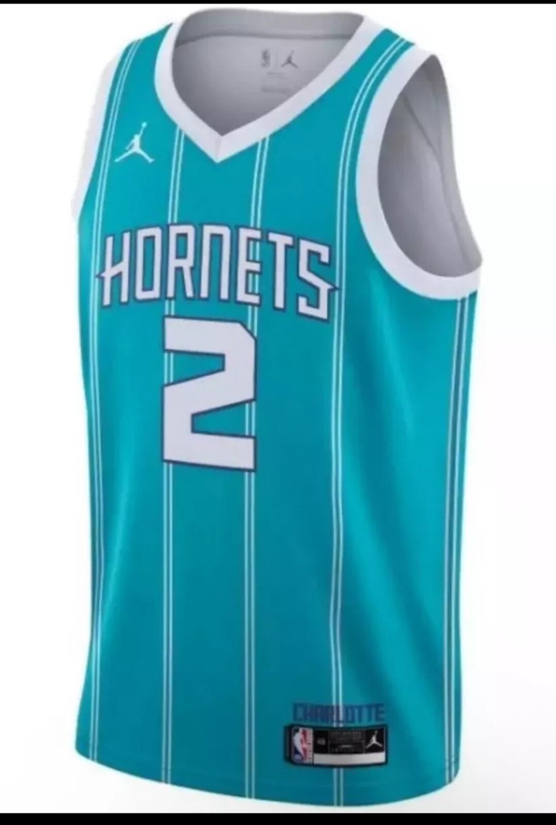 Nike Jordan Charlotte Hornets Lamelo Ball #2 Swingman Jersey Mens