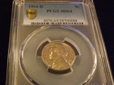 1964-D Nickel PCGS MS 65