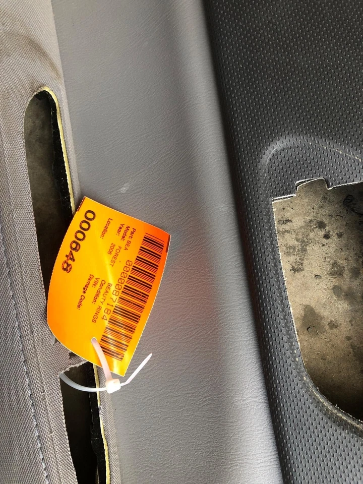 Panel de moldura de puerta trasera Subaru Forester 2006 4 puertas tela lado izquierdo del conductor LH OEM Foto 2 de 4