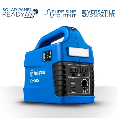 Westinghouse Open Box 600-Watt Pure Sine Wave Lithium-Ion Portable Power Station