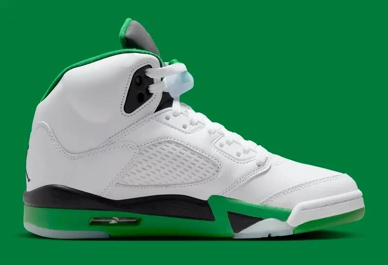 Nike Air Jordan 5 Retro Verde Suerte Zapatillas Informales EE. UU. Talla 10.5W (9M) Nuevas✅ Foto 3 de 4