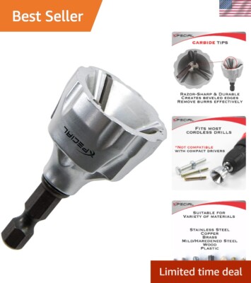 Efficient Deburring Drill Bit with Quick Release Hex Shank - Professional Tool
