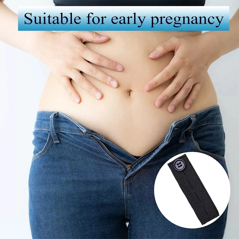 Waist Band Extender Button Trouser Suit Jeans Expander Maternity Skirt Expander - Image 2 of 4