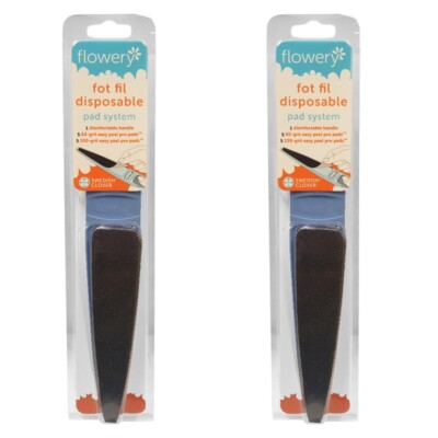 2 SET FLOWERY Swedish Clover Fot Fil Disposable Pad System DFOT1-S Disinfectable