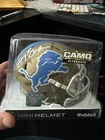 BARRY SANDERS Signed CAMO Mini Helmet. Detroit Lions..